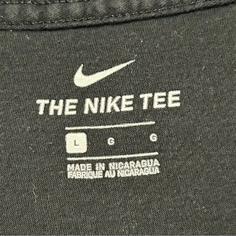 Nike T Shirt Black With Red Logo
